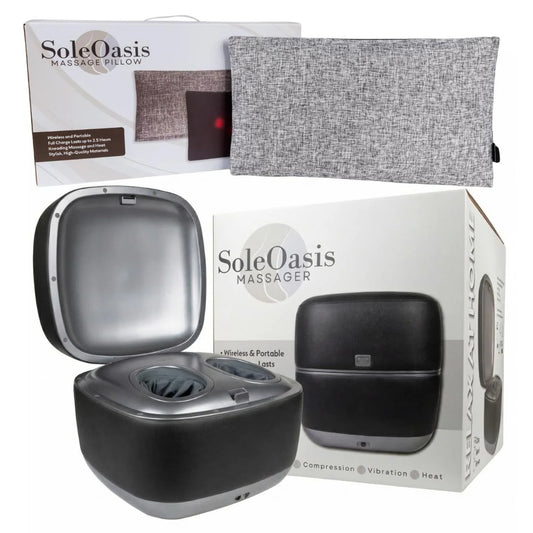 SoleOasis Foot Massager + SoleOasis Massage Pillow
